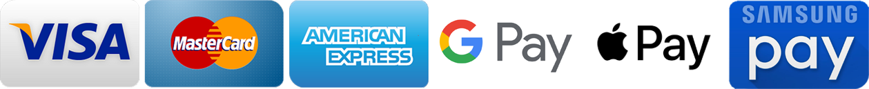 We accept all major debit and credit cards